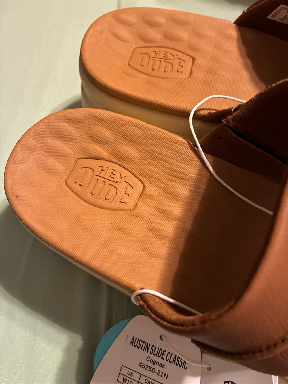 Hey dude ladies Austin slide classic cognac size 10 - Picture 5 of 8